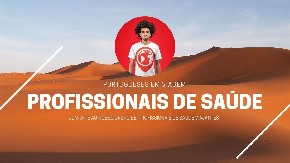 grupo de profissionais de saúde dos portugueses em viagem