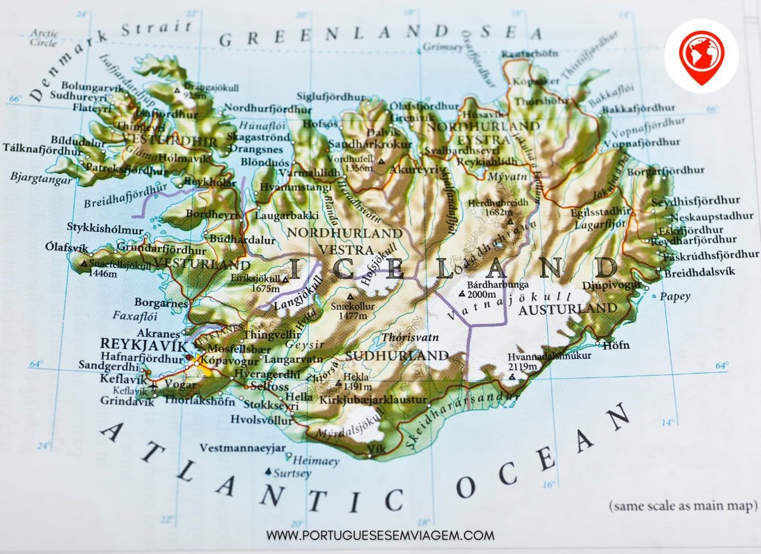 mapa viagem  islandia portugueses em viagem
