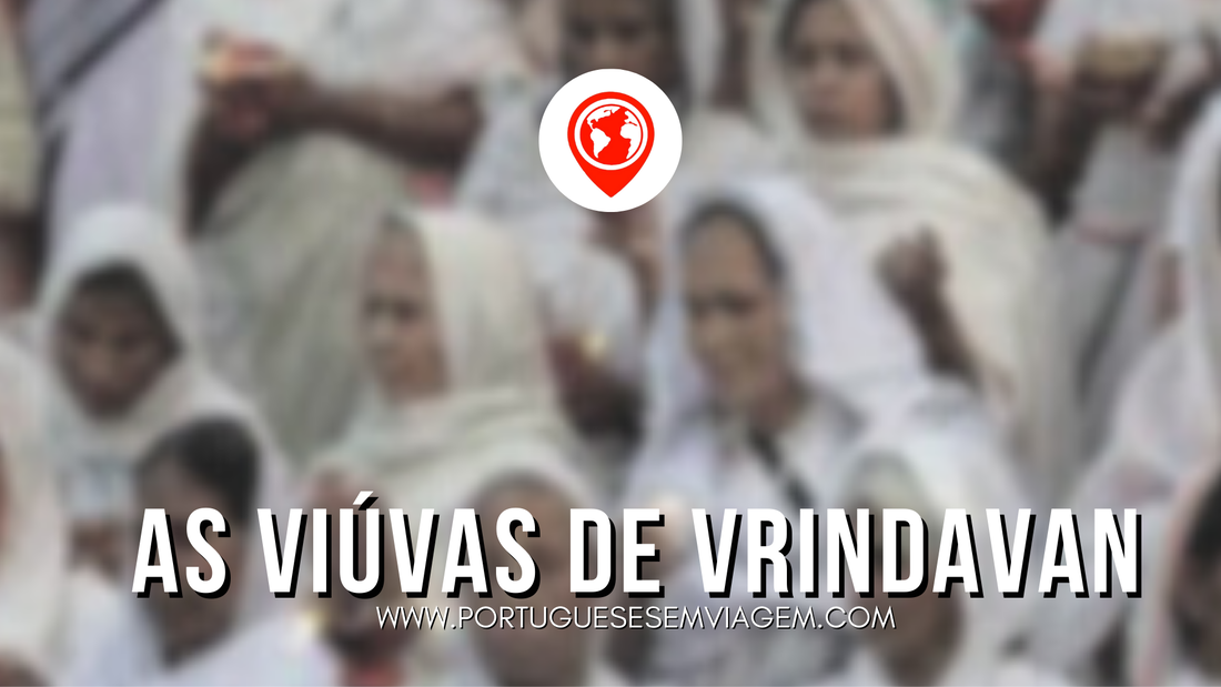 viúvas de Vrindavan na índia vestidas com saris brancos